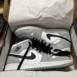 Nike Gray and Black High-Top Sneakers